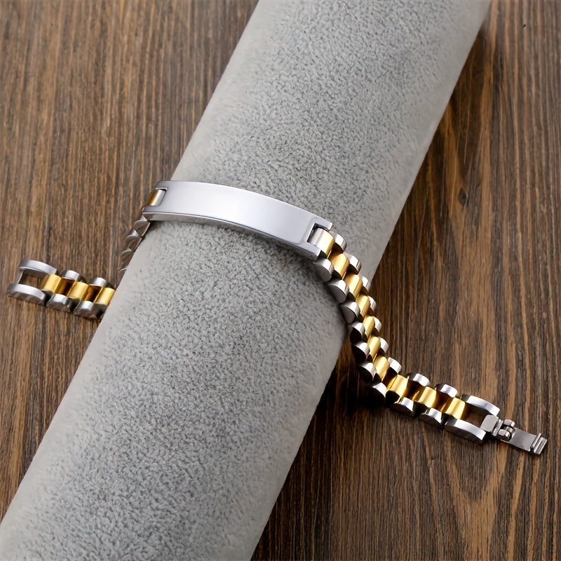 18K Gold Plated Stainless Steel 316L Men's Bracelet G882269