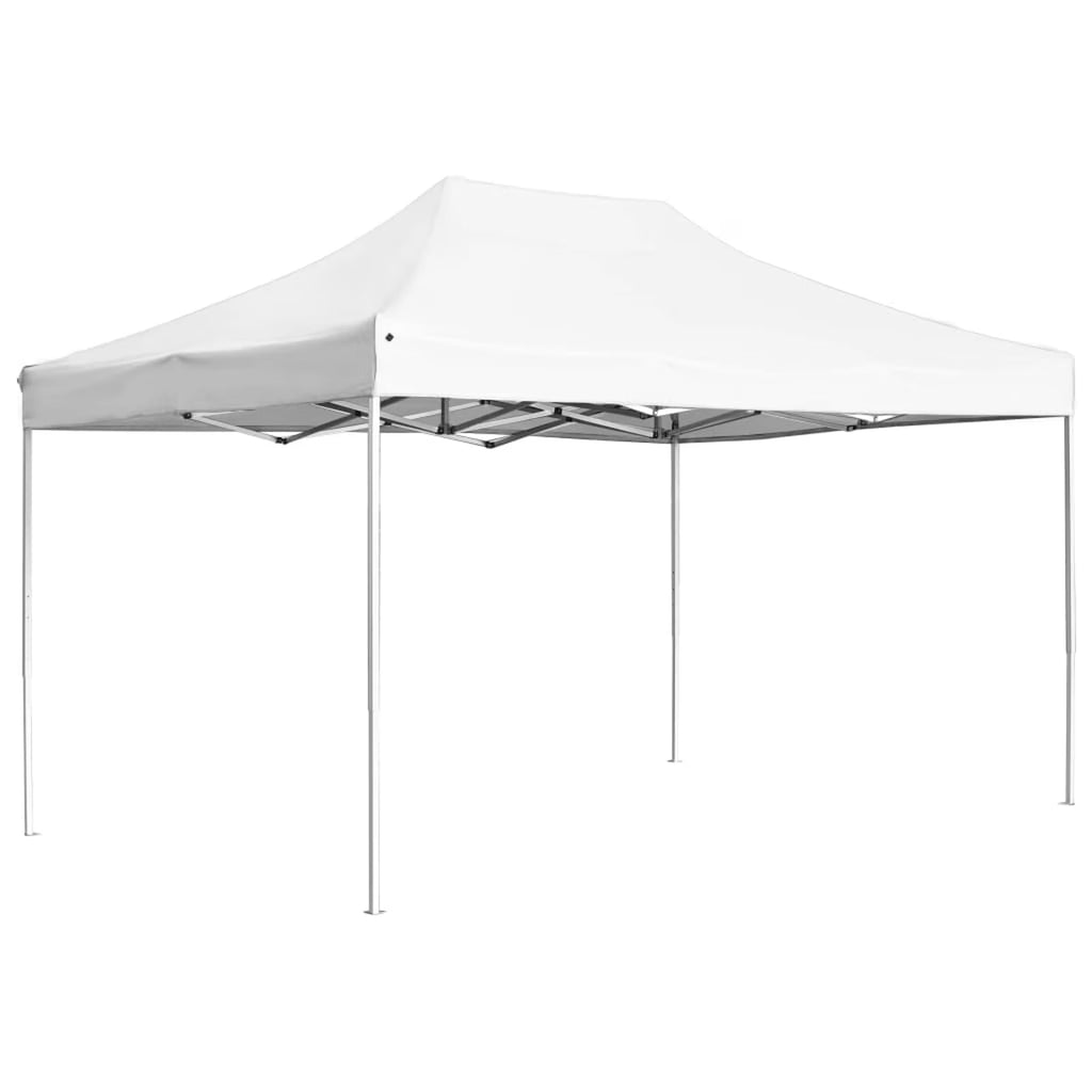 White Folding Party Tent Aluminum Frame Canopy 14.1ft x 9.5ft x 9.8ft B954