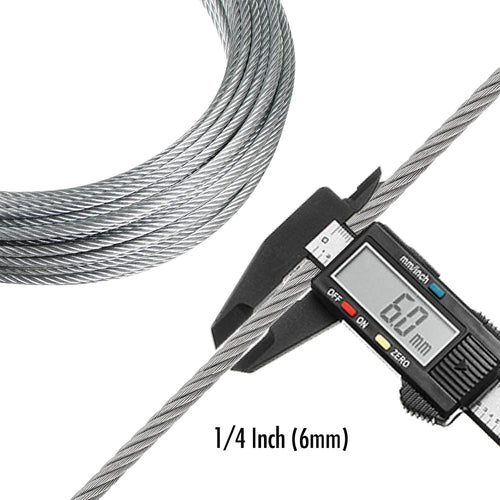 1/4 Inch Galvanized Steel Cable (180 FT) J300991