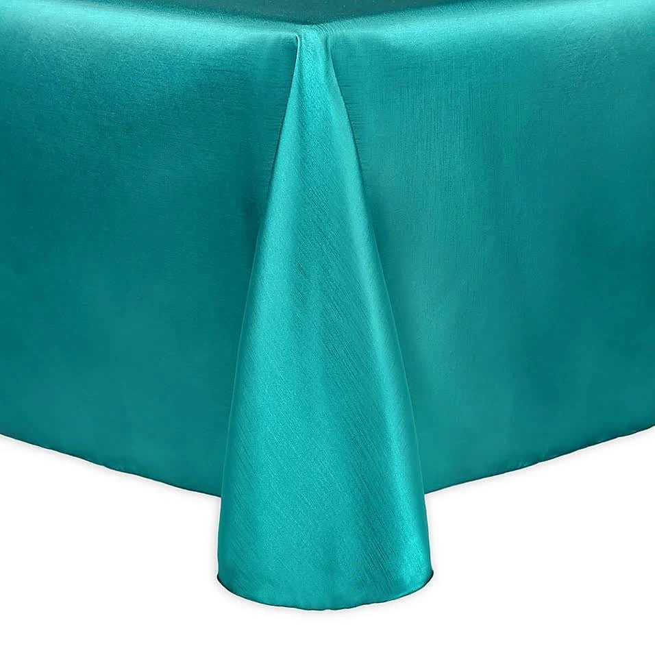 Caribbean Blue Oval Tablecloth Q342