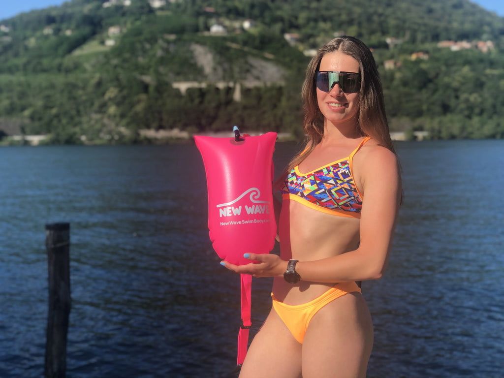 Pink PVC 15 Liter Swim Buoy Drybag E688344