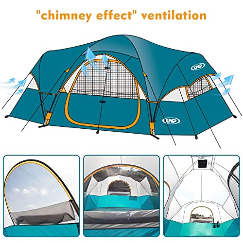 10-Person Double Layer Waterproof Camping Tent U550