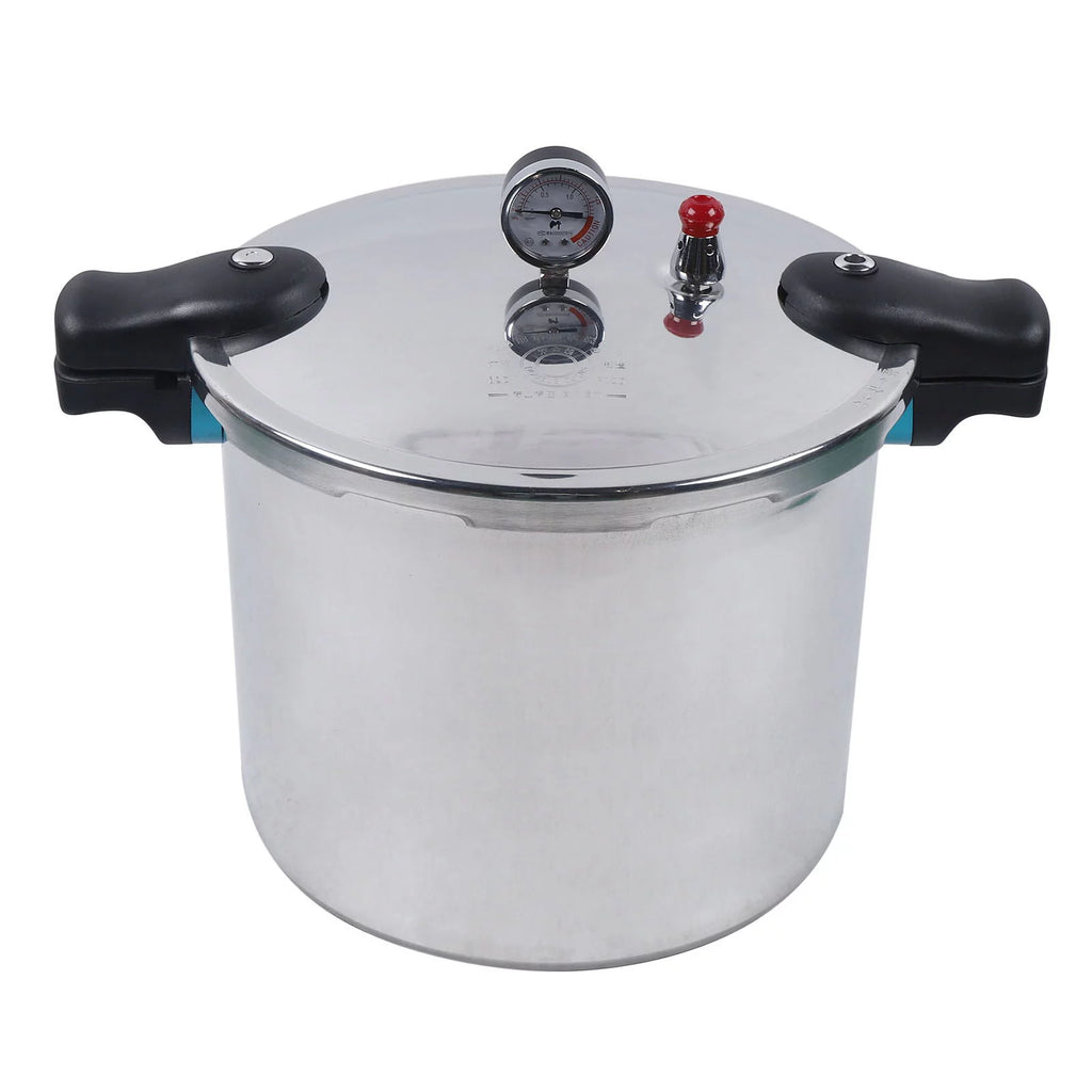 23 Quart Aluminium Pressure Canner Cooker with Gauge Release Valve P9662