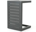 Silver Aluminum C-Shaped End Table I556745