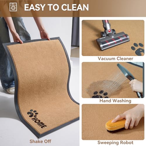Brown 17x30 Non-Slip Outdoor Door Mat S573964