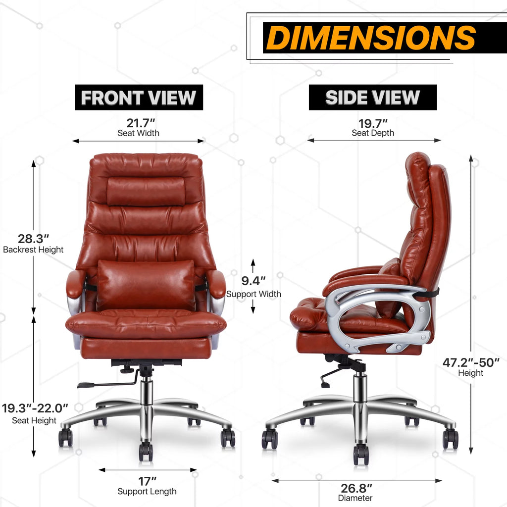 Rolling High Back Executive Chair and Laptop Desk Set B376