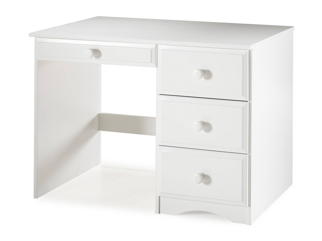 White Writing Desk with Four Drawers B30988