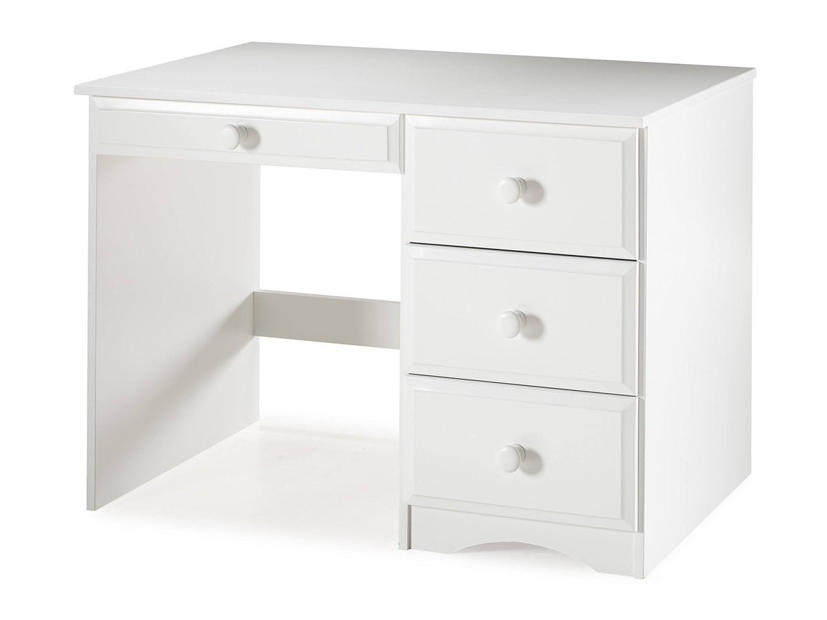 White Writing Desk with Four Drawers B30988