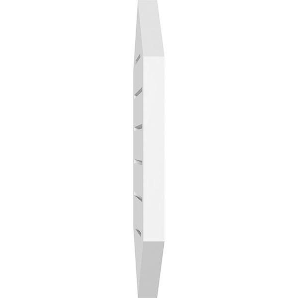 32x22W x 24x22H Vertical Peaked Surface Mount PVC Gable Vent 4/12 Pitch K21517