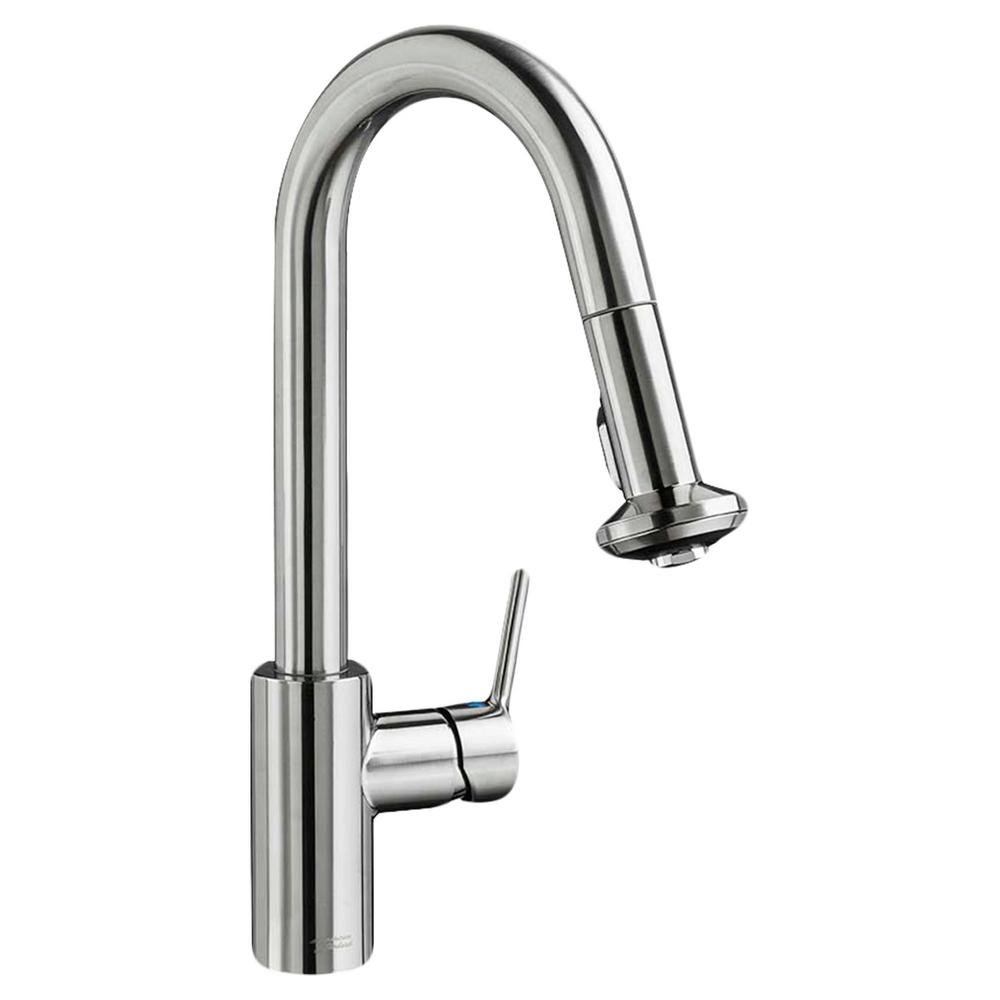 Single-Handle Pull-Down Kitchen Faucet in Stainless Steel X901831