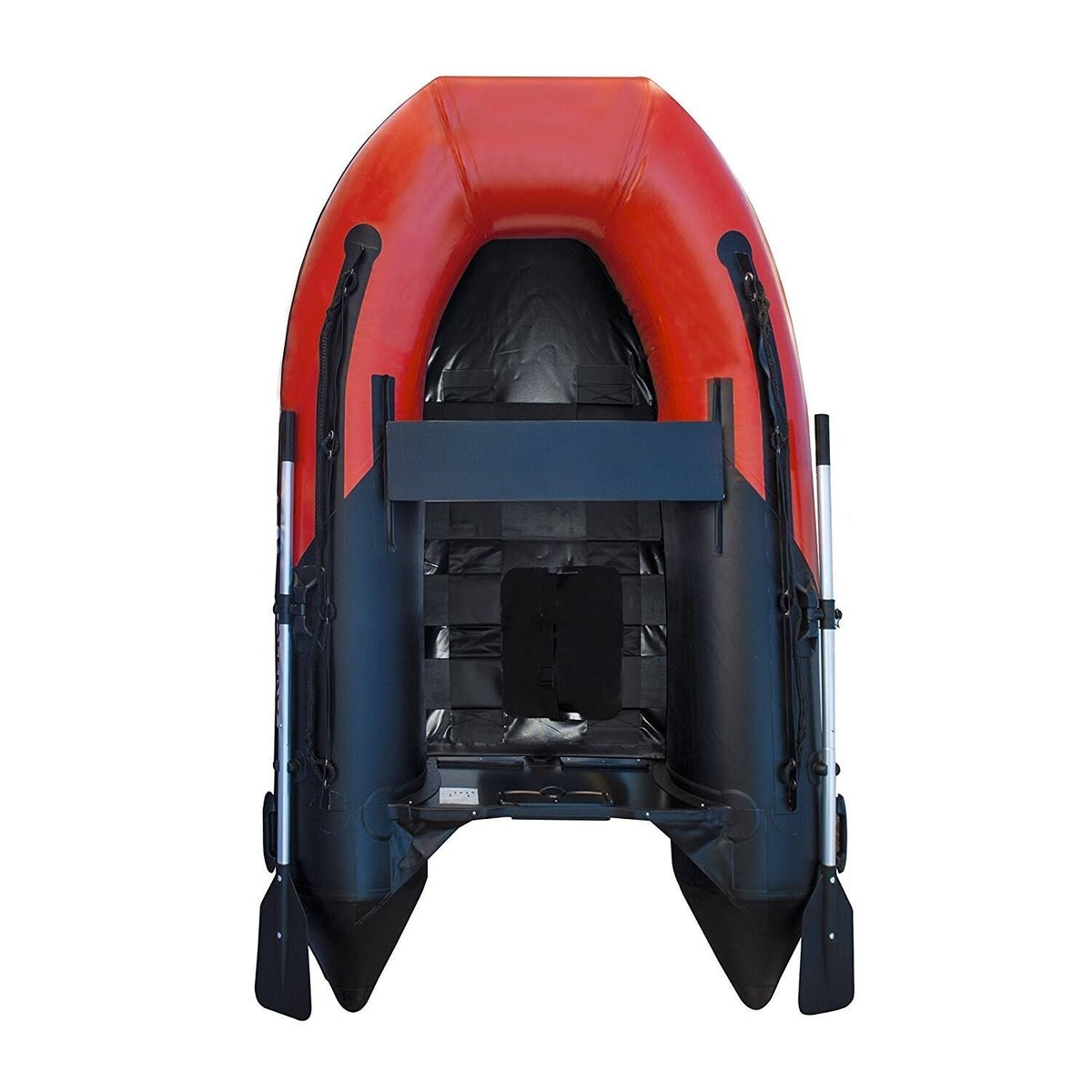 Red Black 3 Person Inflatable Boat with Slide Floor C3575