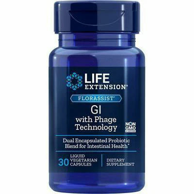 FLORASSIST GI w Phage Tech 30 vegcaps K68679