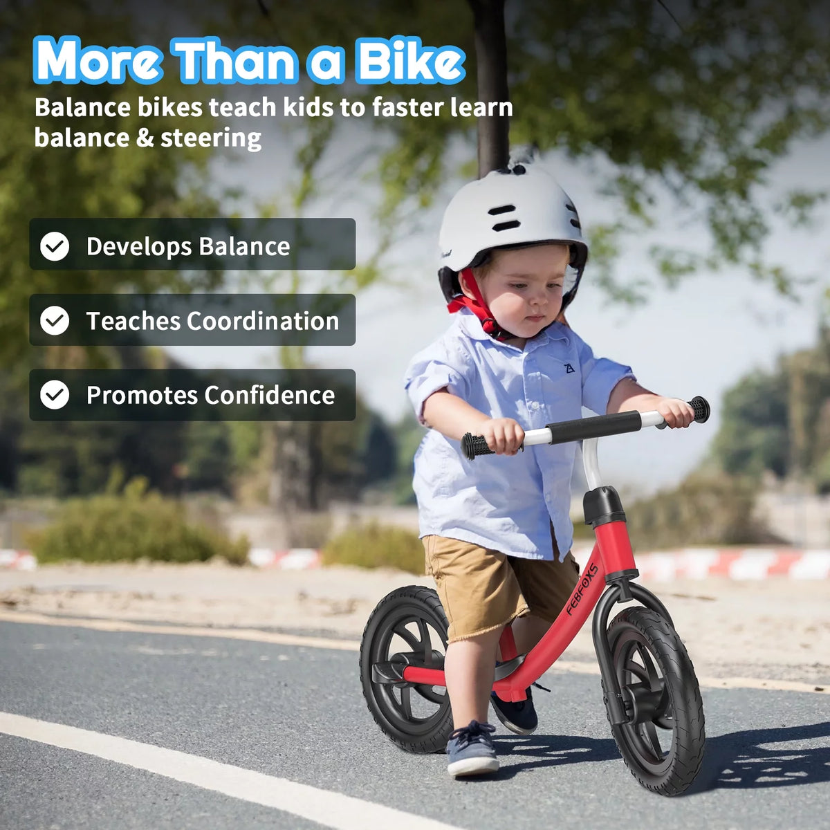 Toddler Balance Bike with Adjustable Seat F419