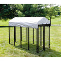 Black Welded Wire Dog Kennel 8 ft. x 4 ft. x 6 ft R95009