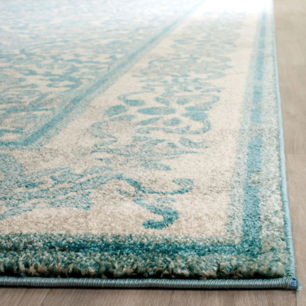 Ivory Gold Bordered Area Rug 10' x 14' E737621