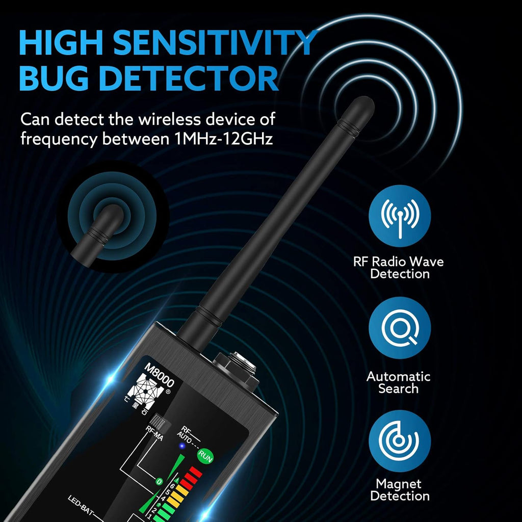 RF Signal Detector Bug Detector Anti Tracking Camera Detector Finder D448