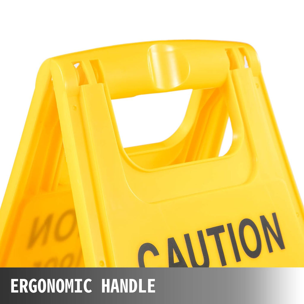 12 Pack Yellow Double Sided Plastic Wet Floor Sign H7688