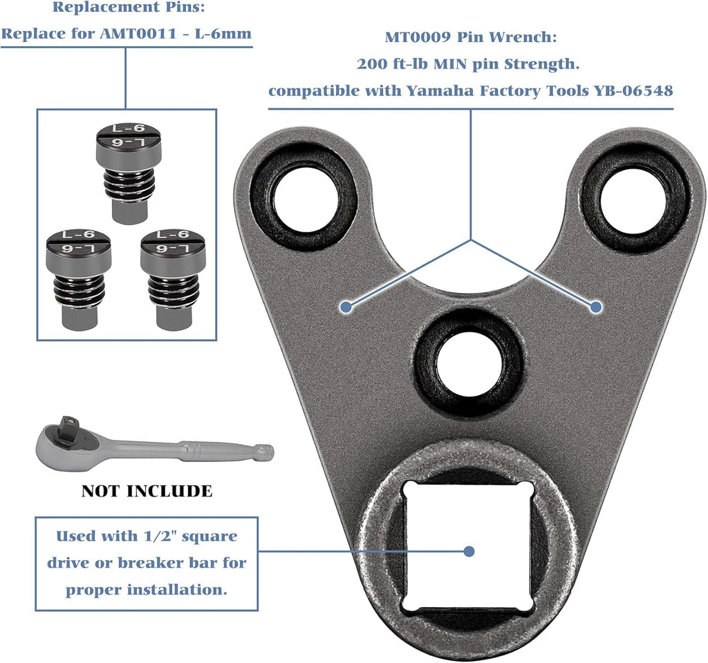 35mm x 6mm Outboard Trim/Tilt Pin Wrench Tools Pack of 2 V17115