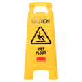 Yellow Caution Wet Floor Safety Sign F561341
