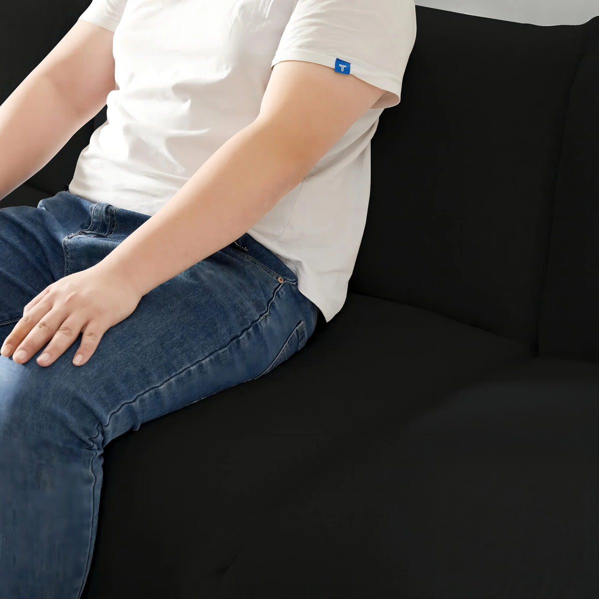 118.5 Inch Deep Seat 3-Seater Sofa with 3 Pillows L8742