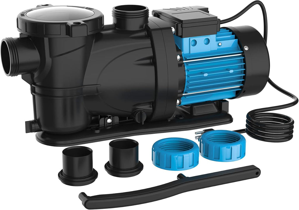 2HP 6950 GPH 115V Single Speed Self Priming Pool Pump with Strainer Basket T76038