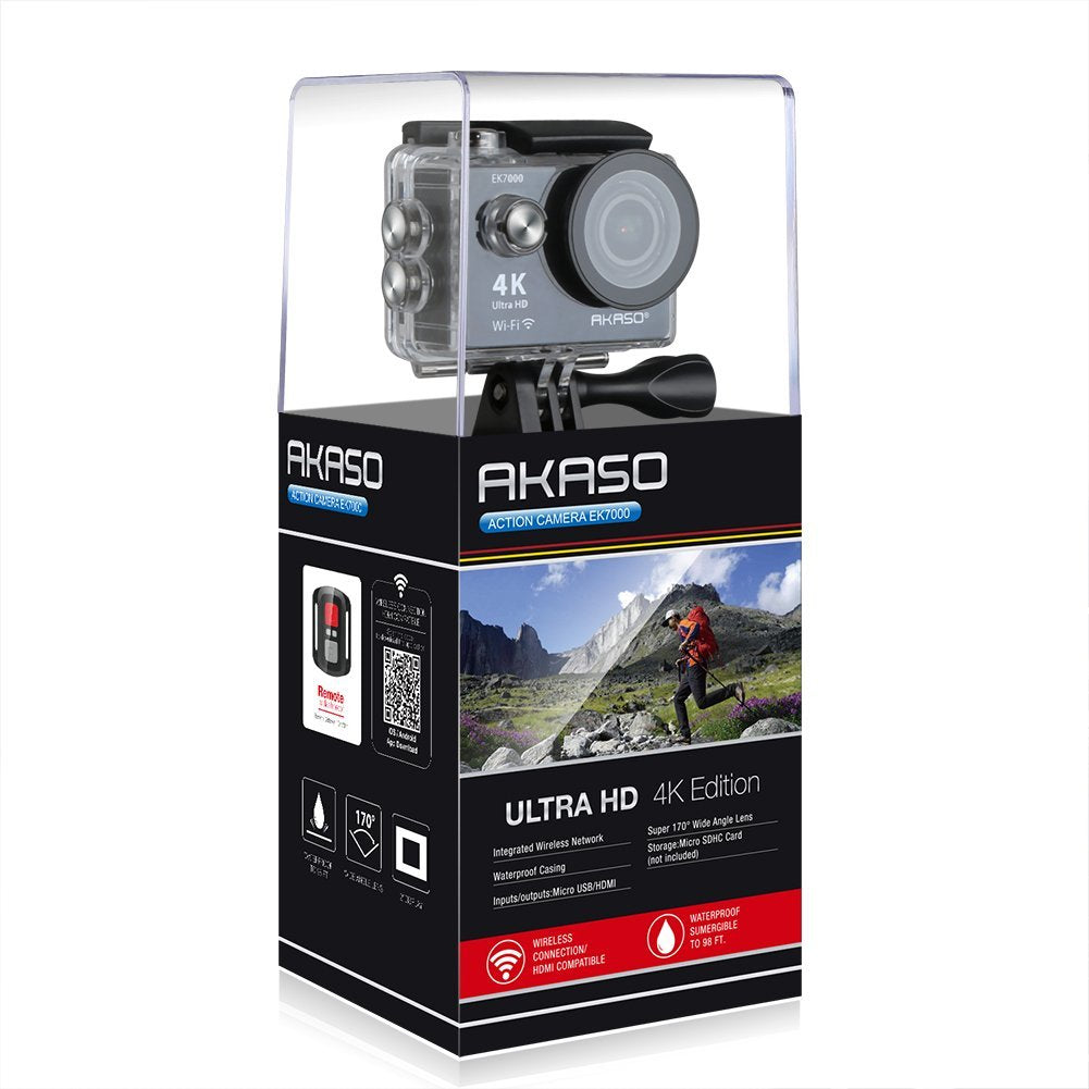 4K Waterproof Action Camera with Wireless Remote R279