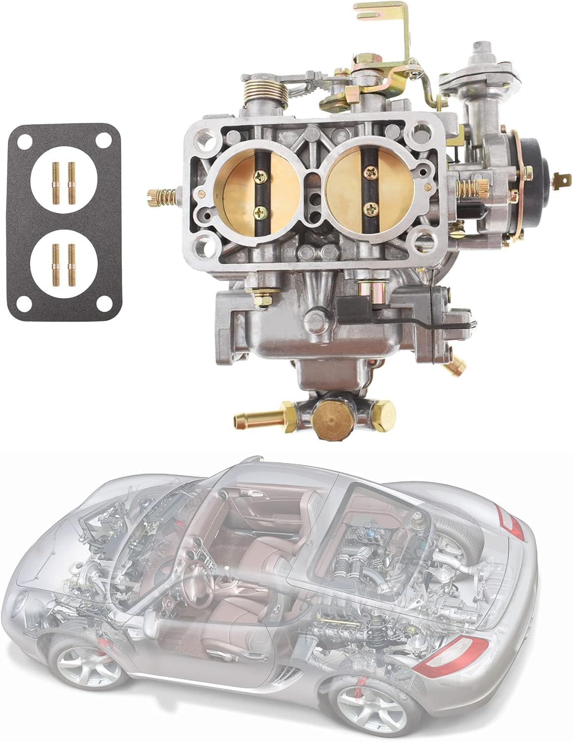 Universal Carburetor 38x38 2 Barrel Carburetor G269