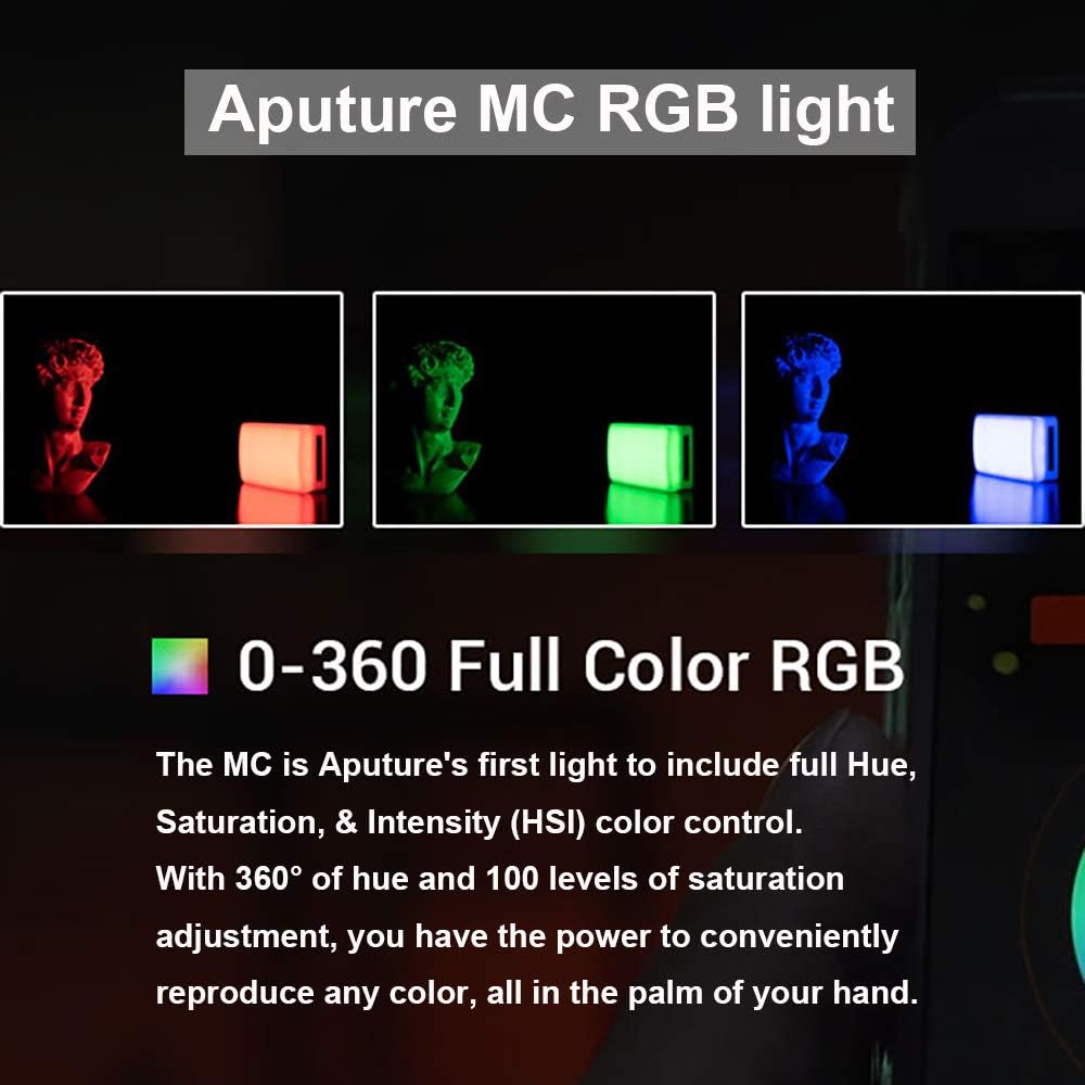 RGBWW On Camera Video Light with USB-C PD and Wireless Charging G8648