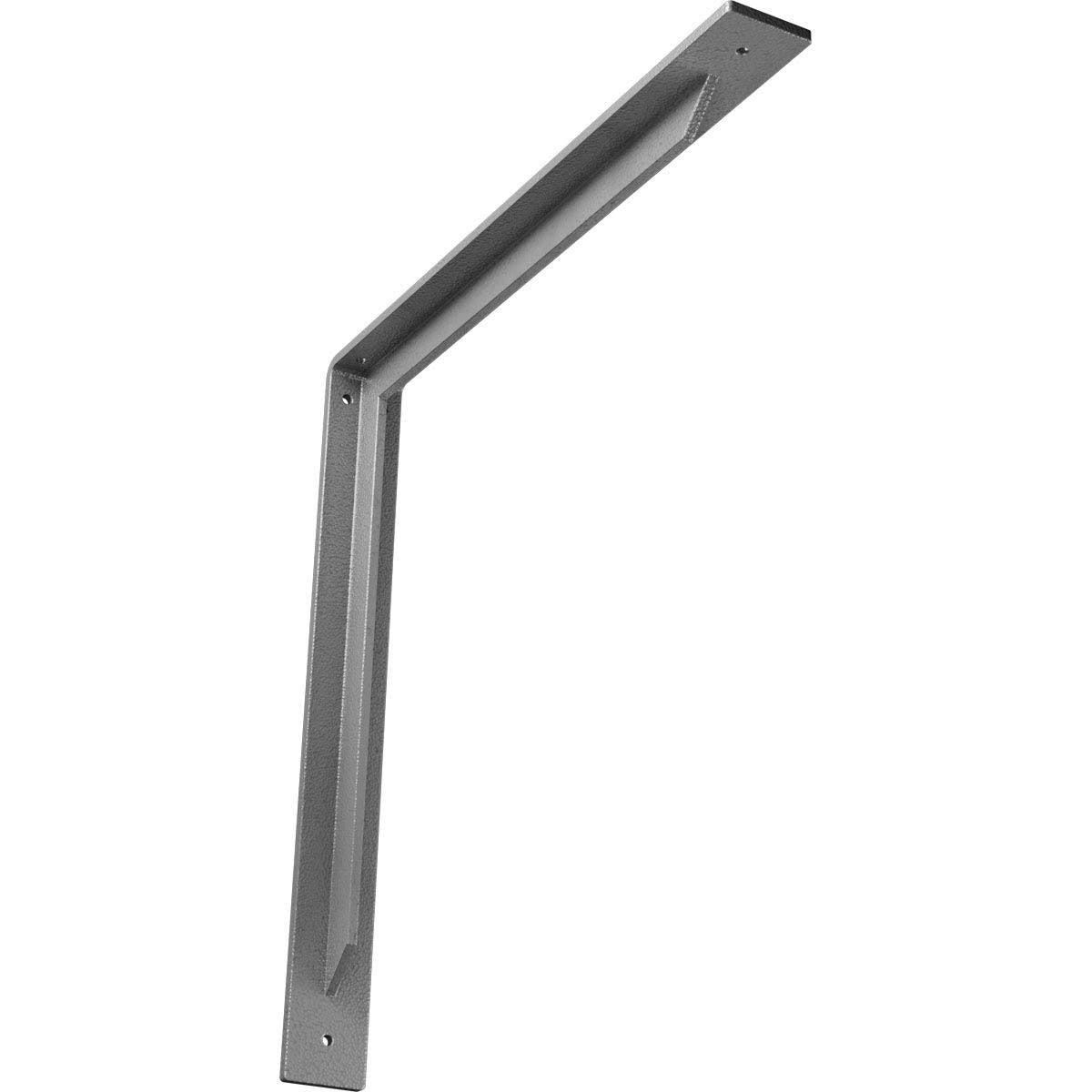 Steel Bracket Hammered Gray B4210
