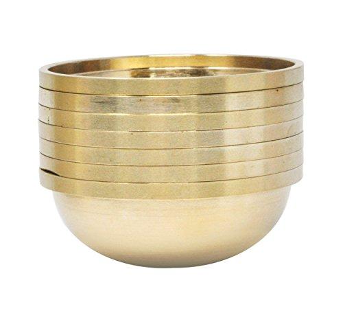 Set of 7 Copper Brass Offering Bowls V572