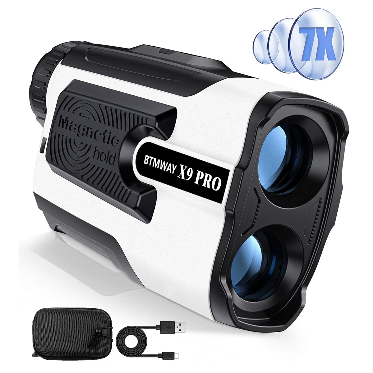 Laser Golf Rangefinder 900 Yards 7X Magnification with Slope Switch Z613200