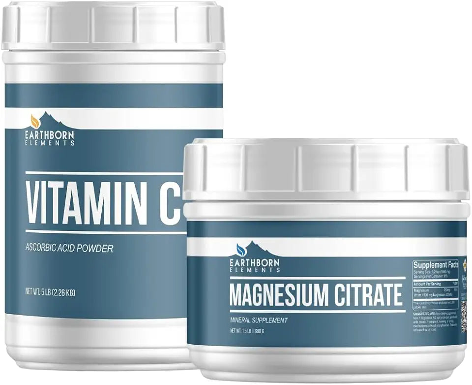 Vitamin C Powder and Magnesium Citrate Dietary Supplement Q61859