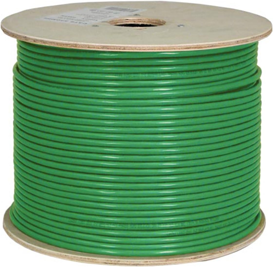 Bulk Shielded Cat6A Ethernet Cable, 23AWG, Solid Bare Copper, PVC, 1000ft, White E270