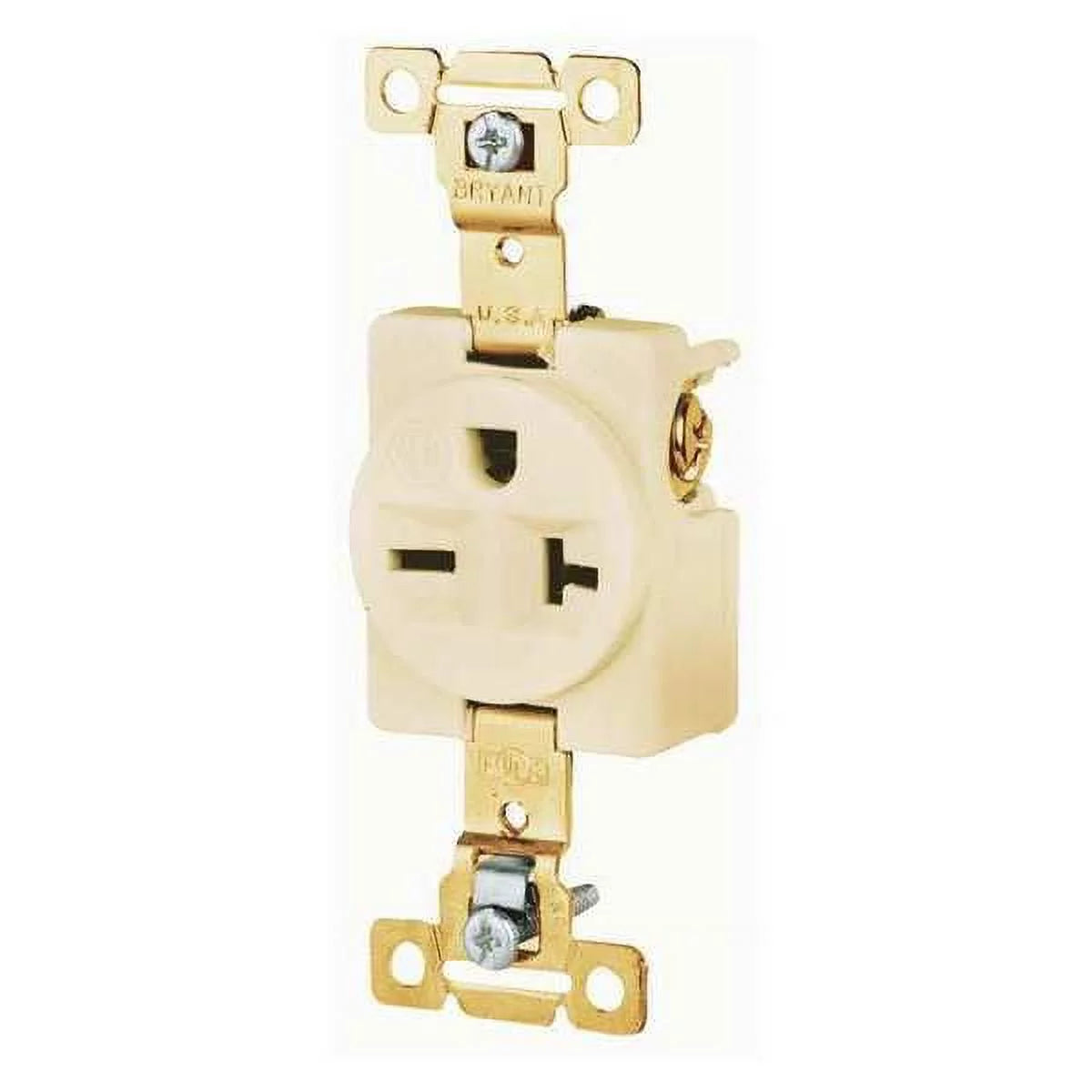 20 A 250V AC Flush Mount Single Outlet Receptacle R945264
