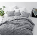 Grey Queen Textured Waves Comforter F793332