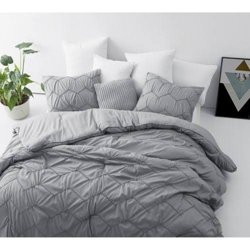 Grey Queen Textured Waves Comforter F793332
