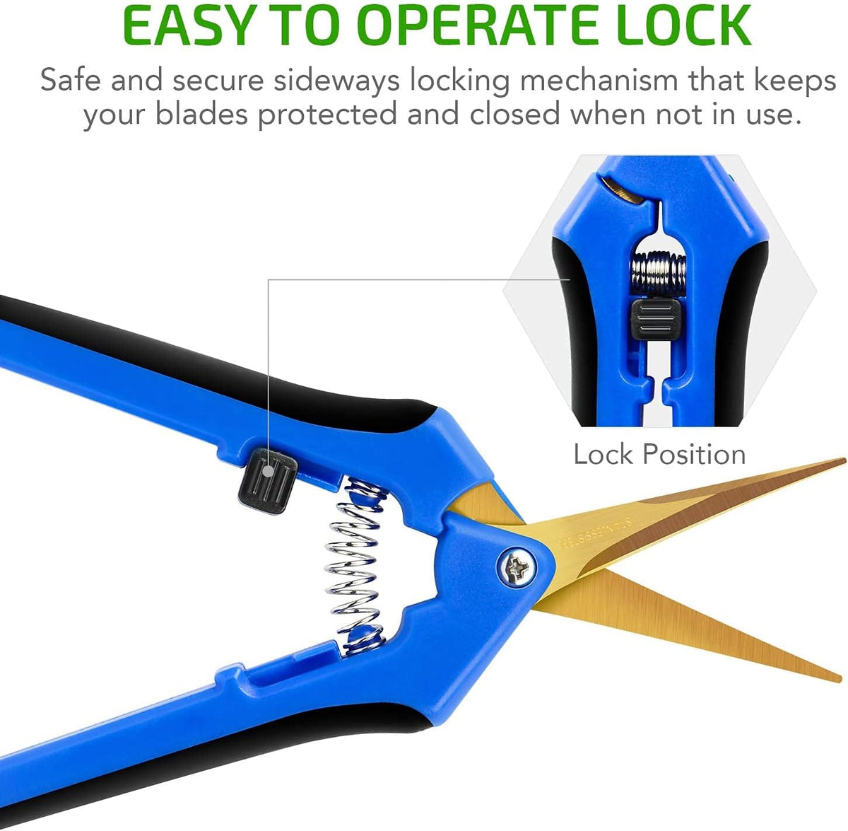 Black & Blue Bud Trimming Tray with Titanium Coated Pruning Shear K33088