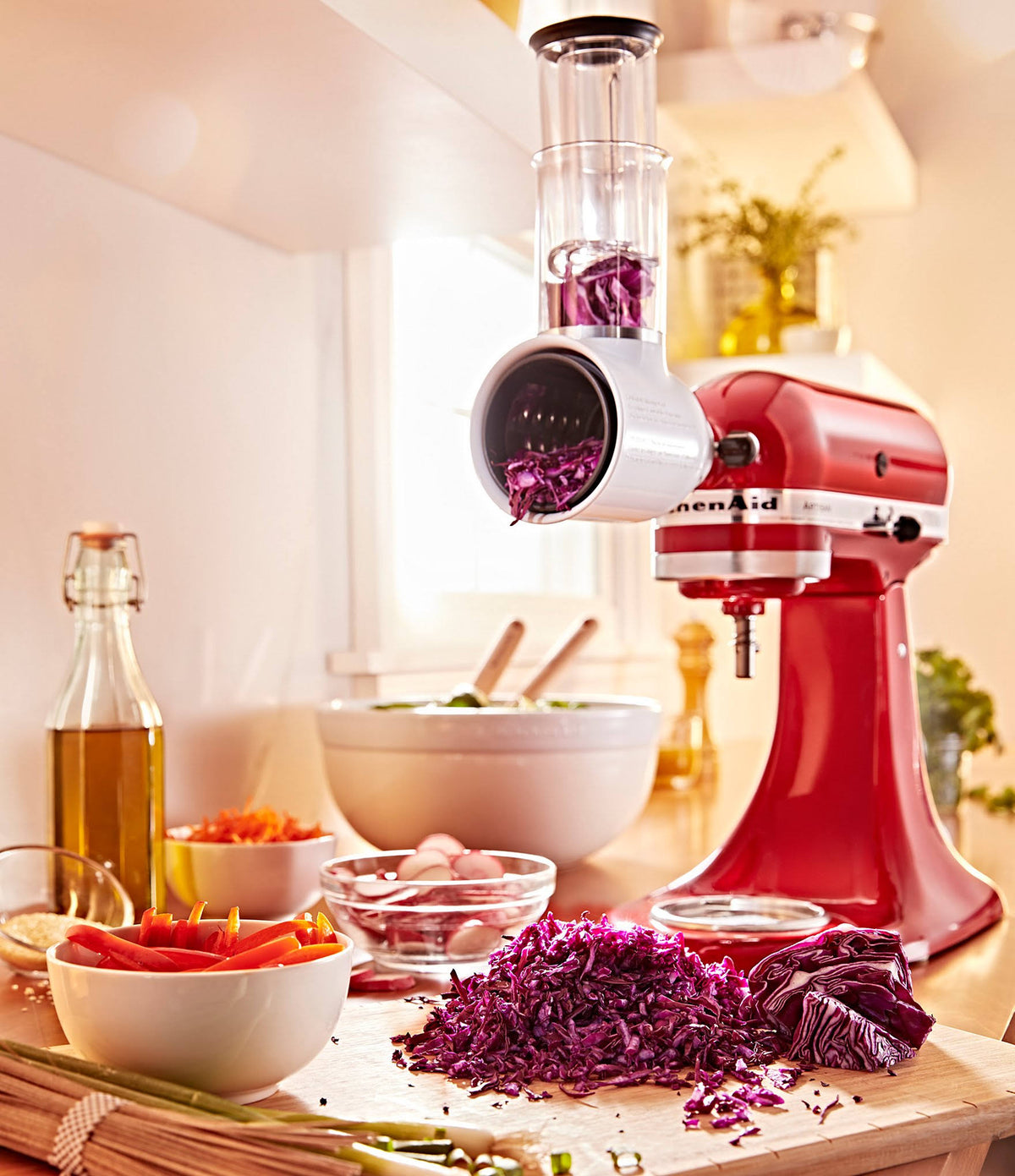 5 Quart Tilt-Head Stand Mixer with Fresh Prep Slicer/Shredder Attachment I184