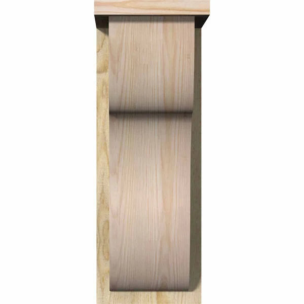 Carmel Rough Sawn Corbel w/Backplate, Douglas Fir K4489