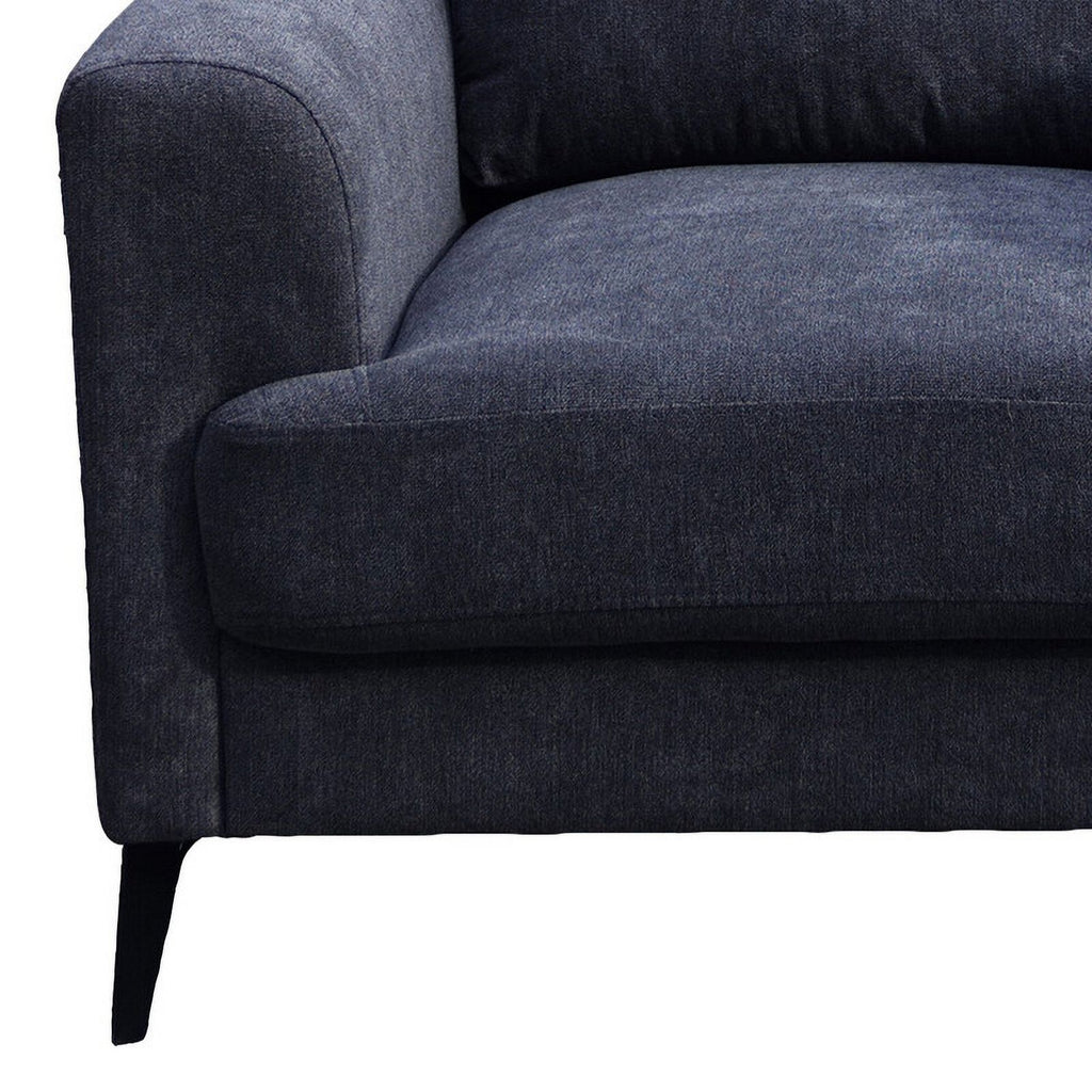 Black Chenille Sofa Loveseat Chair Set G2715