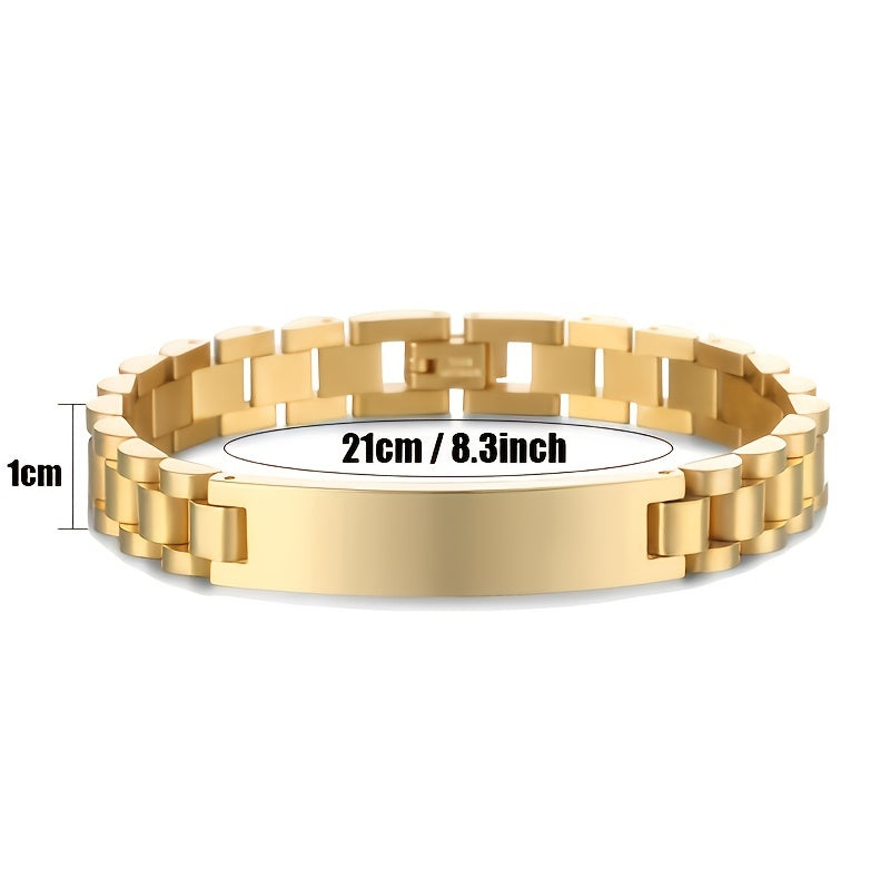 18K Gold Plated Stainless Steel 316L Men's Bracelet G882269