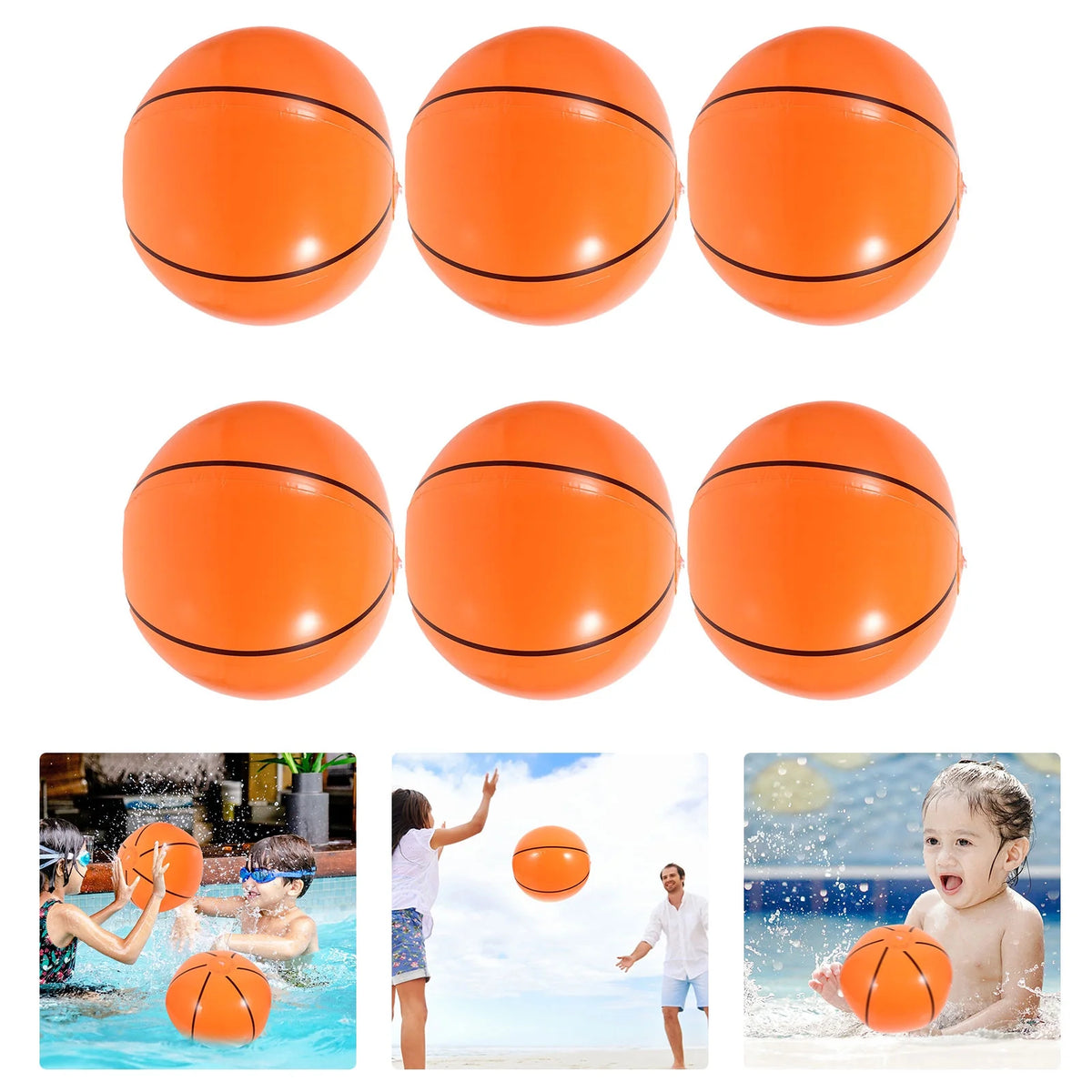 2 Sets of Inflatable Sports Balls Toys M9040