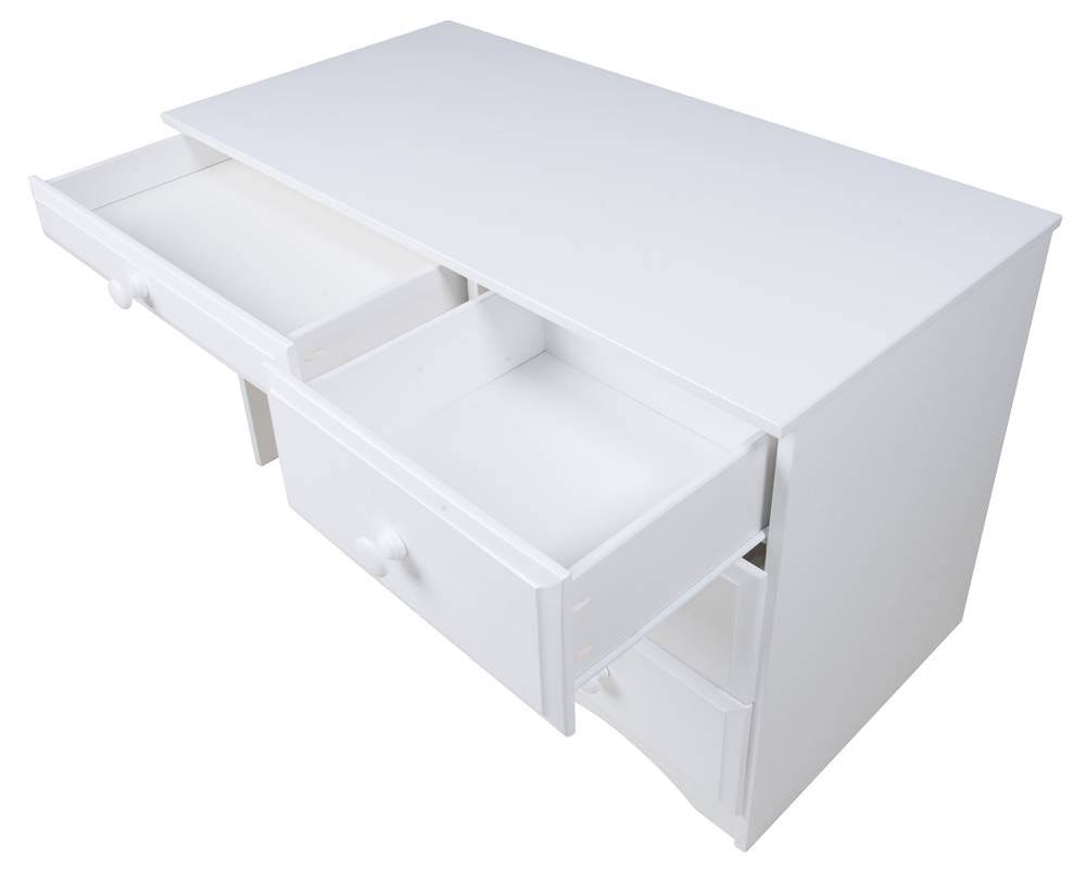 White Writing Desk with Four Drawers B30988
