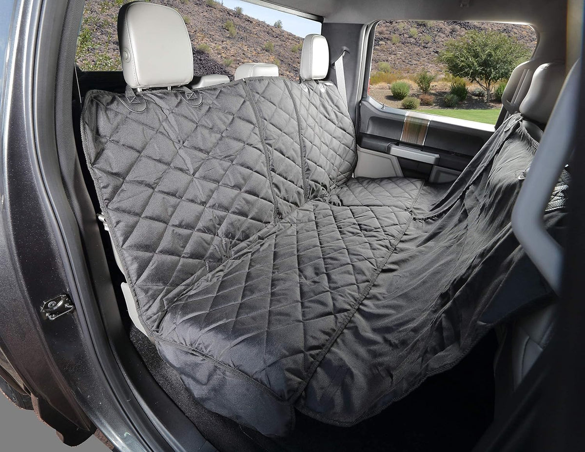 Camo Heavy Duty Waterproof Rear Bench Seat Cover with Hammock E6854