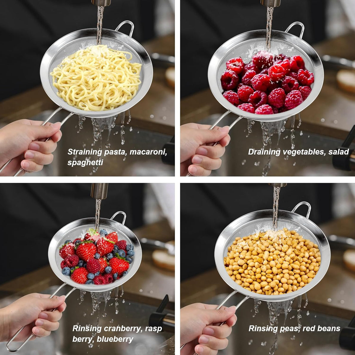 Stainless Steel Fine Mesh Colander Sieve L7401
