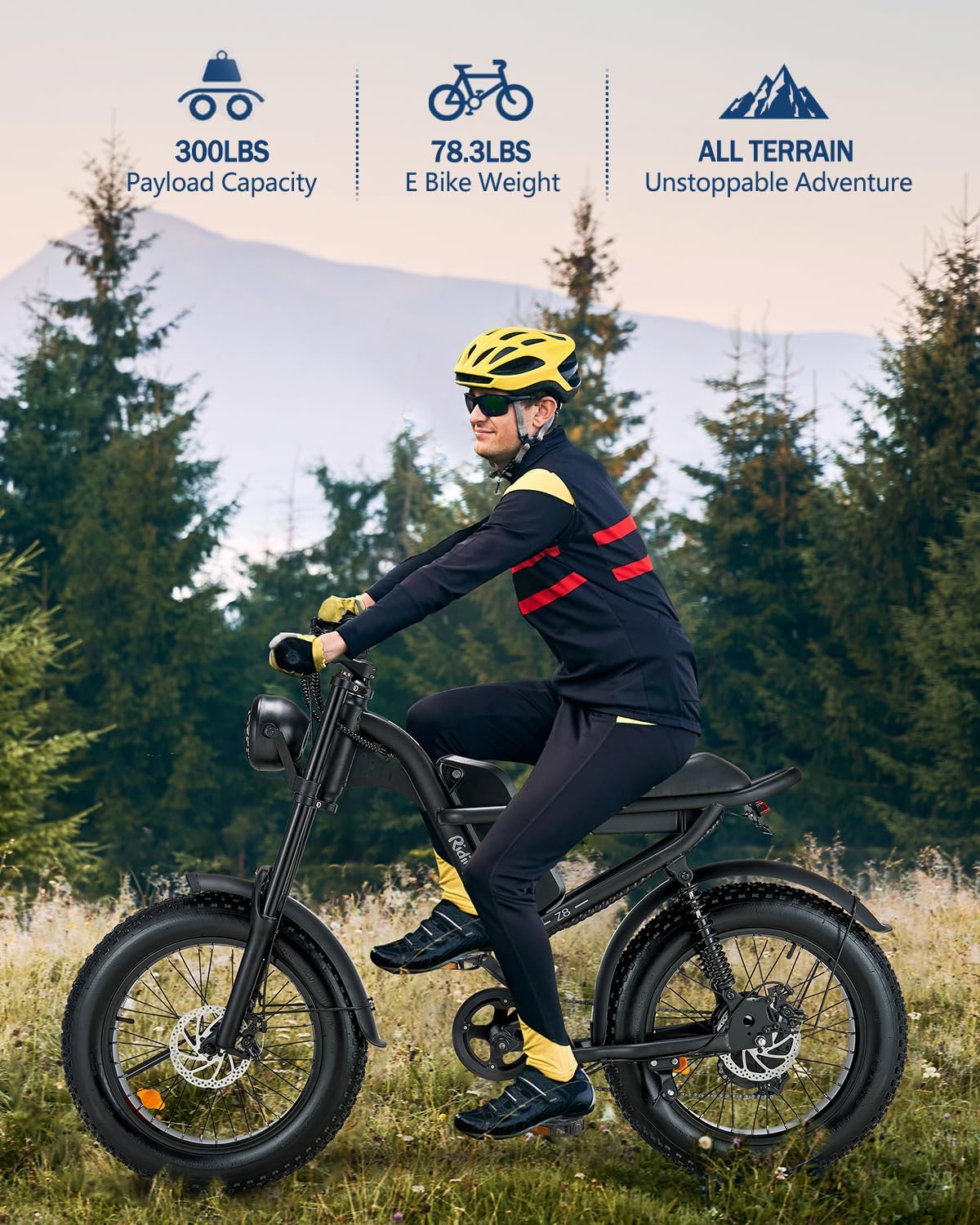 Retro 1500W Electric Bike with 20 Inch Fat Tire Z57723