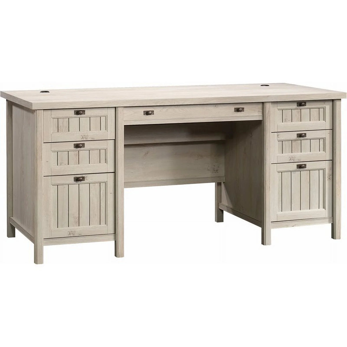 3-Piece Executive Desk with Hutch and File Cabinet B7361