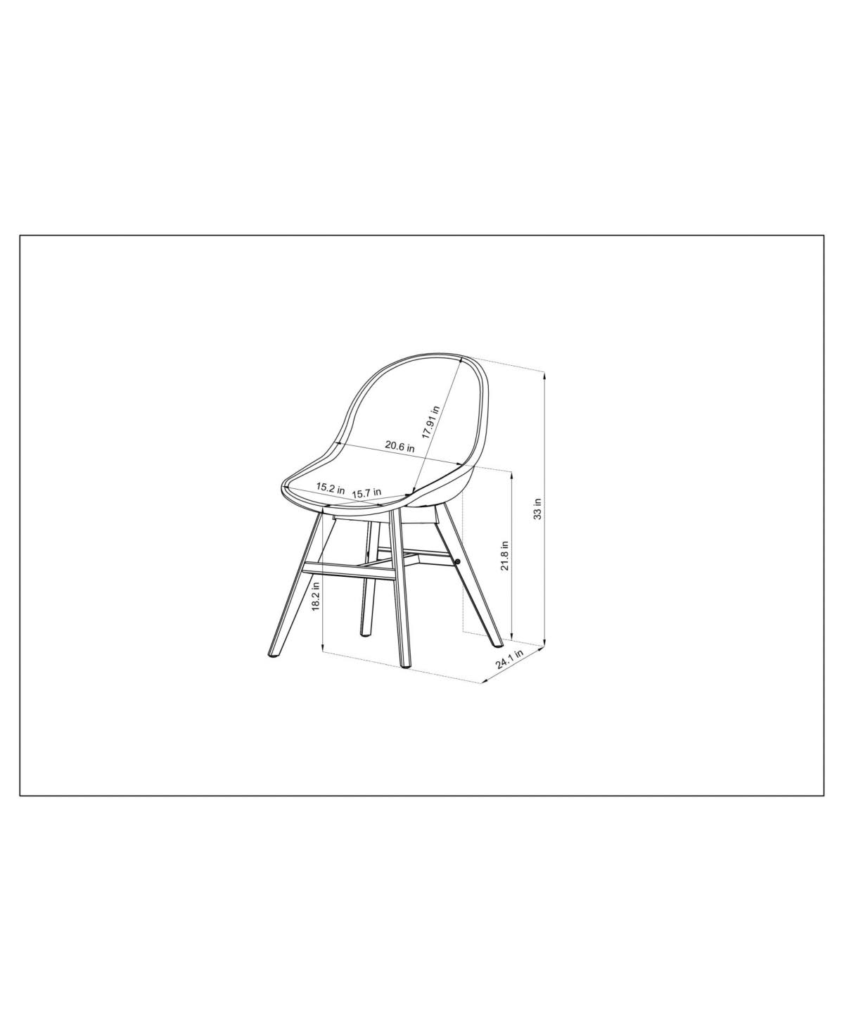Brown Patio Dining Chair Set T9473