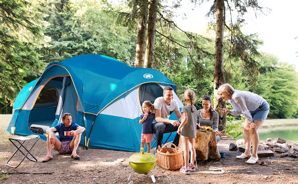 10-Person Double Layer Waterproof Camping Tent U550