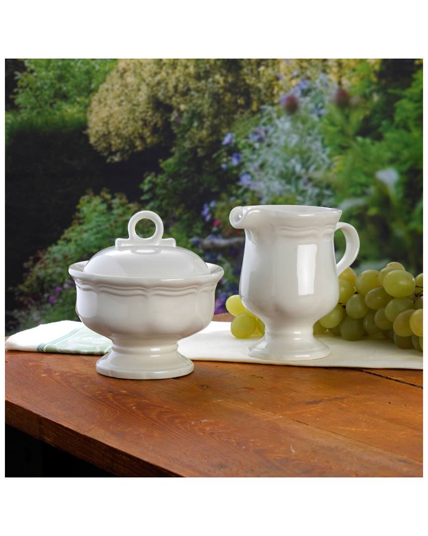 White Sugar & Creamer C653